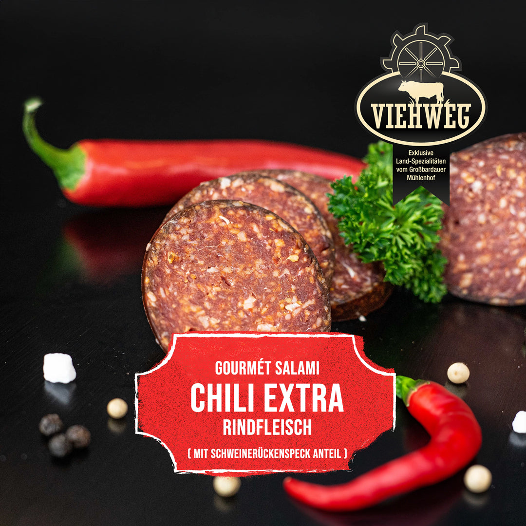 Rindfleisch Salami Chili Extrascharf