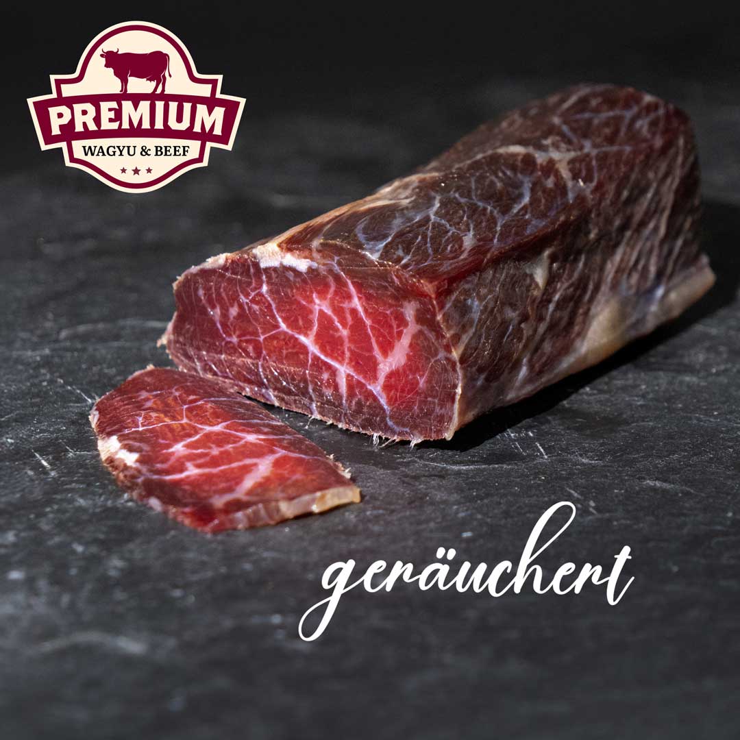 Wagyu Schinken geräuchert – Fullblood Wagyu – 100% Rindfleisch