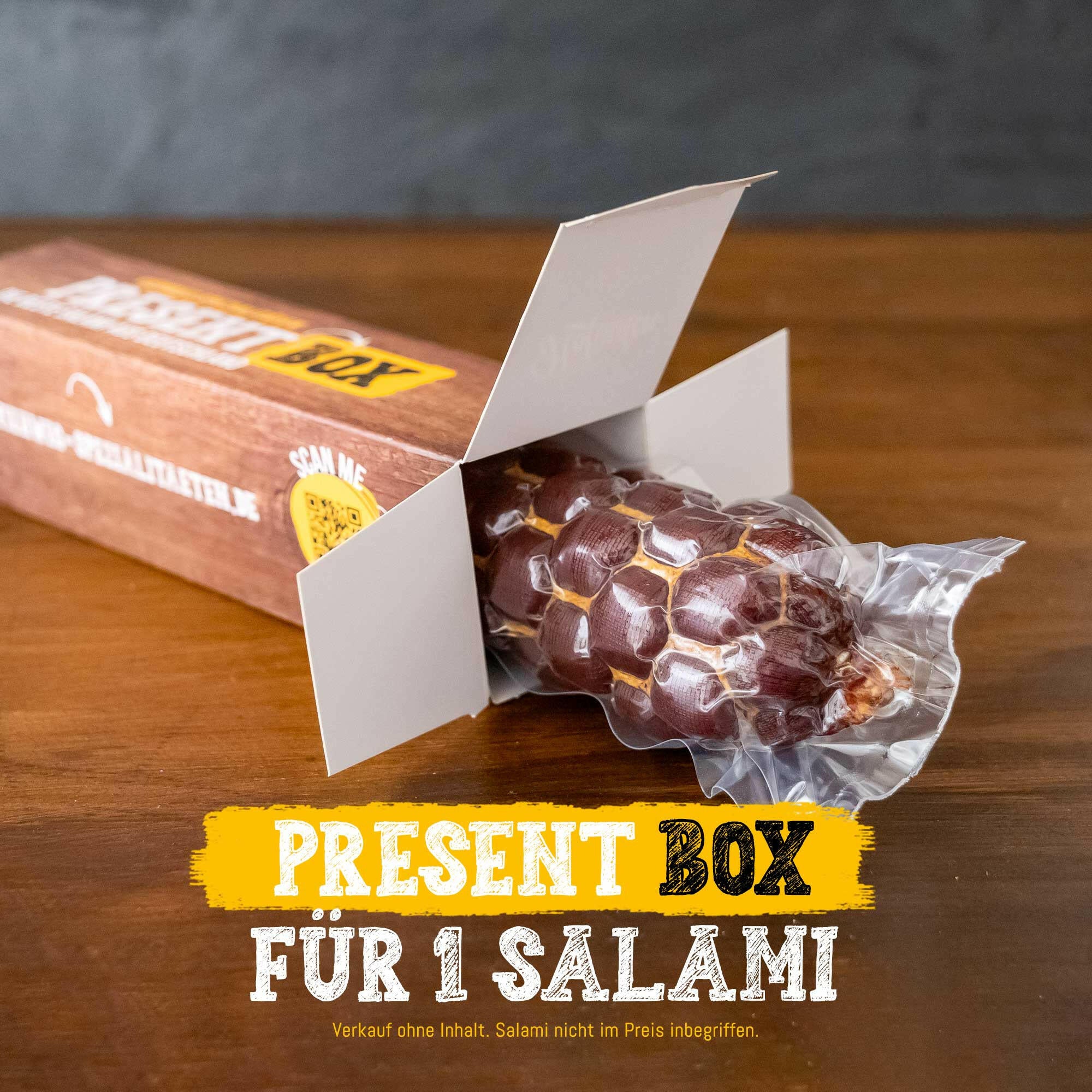 Exklusive Salami Presentbox - Einzelausgabe - Geschenkbox