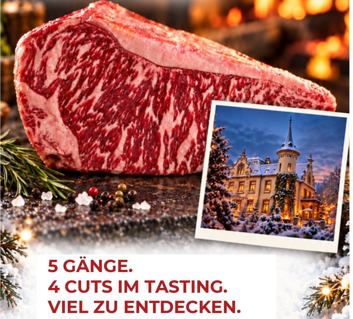 Wagyu Weihnacht - eure Weihnachtsfeier im Hotel Gattersburg Grimma